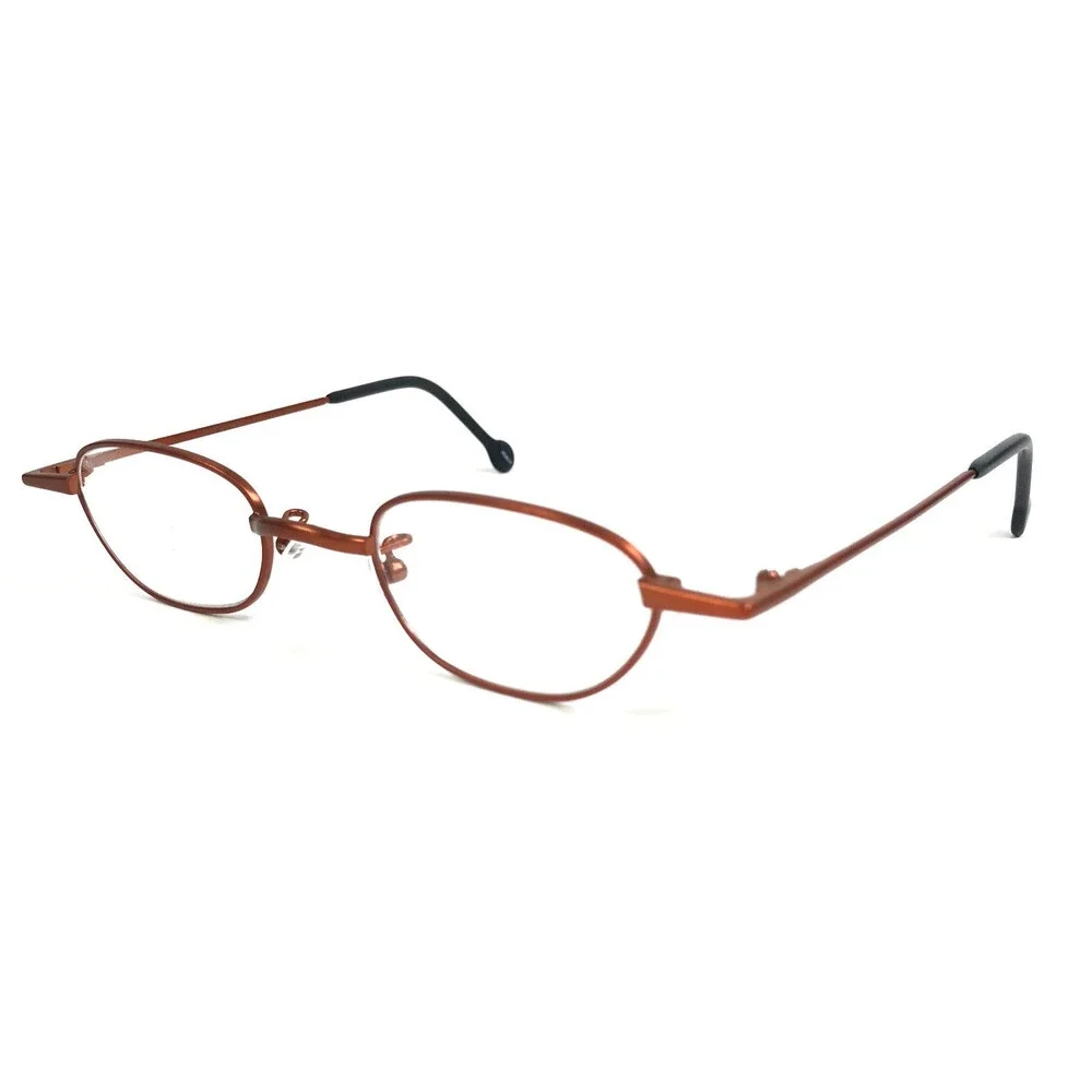 Vintage l.a.Eyeworks Eyeglasses Frames ELOISE 434 Matte Orange Oval 43-22-125